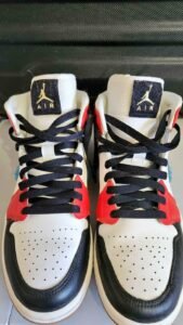 Nike Air Jordan 1 Mid "Let(her)man" authentic sneakers Size 10.5M 10.5 M