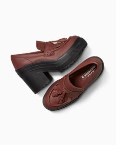 Converse Chuck 70 De Luxe Heel Loafer Platform Leather