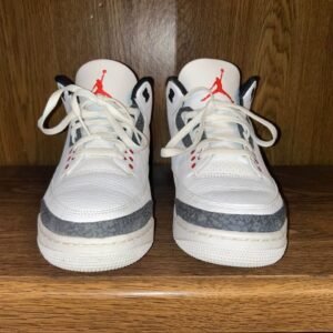 Nike Air Jordan 3 Retro Denim SE 2020 Fire Red Shoes Sneakers White Mens Size 10